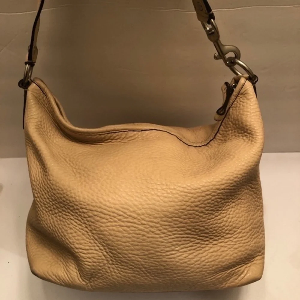 Coach pebbled leather hobo bag